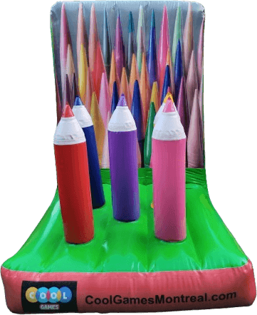 Lancer d'Anneaux sur Crayons Géants